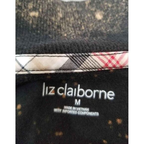 Liz Claiborne Jacket Top Custom frosted Reverse Tie-Dye Short sleeve Sz Medium - Picture 4 of 10